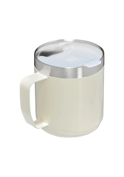 The Legendary Camp Mug Kapaklı Termos Bardak 0.35l 12oz - Cream Gloss Çok Renkli
