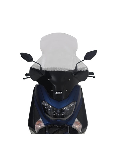 GP Kompozit Yamaha NMAX 125 / 155 2015-2020 Uyumlu Baskılı Elcikli Ön Cam Füme 74 cm