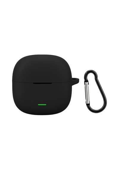 Redmi Buds 8 Active Uyumlu Kılıf Askılı Mat Silikon Ürün Kulaklık Değildir Siyah