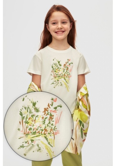 Xo Kids Kız Çocuk Tişort 8-14 Yaş 38433 Ekru