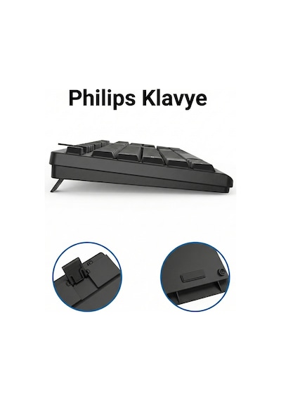 Philips Spk6238 Kablolu Türkçe Q Klavye Siyah