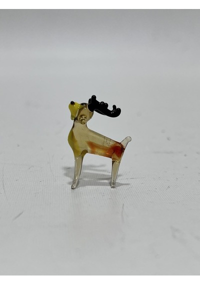 El Yapımı Mini Murano Cam Geyik Biblo A177-02