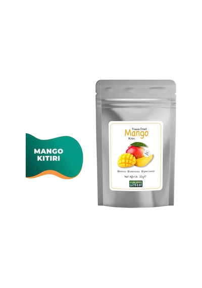 Mango Kuru Meyve Cipsi Dondurularak Kurutulmuş Freeze Dried 20 G
