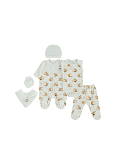Civil Baby Kız Bebek 6'lı Zıbın Setleri - Beyaz