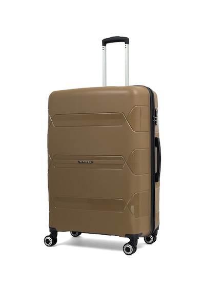 Reymond Luggage Lucas Polipropilen Kırılmaz Valiz, Büyük Boy Gold