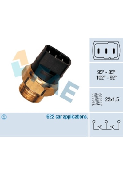 Vw Passat 1.9 Tdı Afn 96-00 Fan Müşürü 3 Fiş 95°C85°C102°C92°C