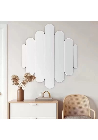 Durukar 40x40 Cm Kırılmaz Pleksi Dekoratif Duvar Aynası - Modern Tasarım 1. Sınıf Akrilik Ayna Çok Renkli