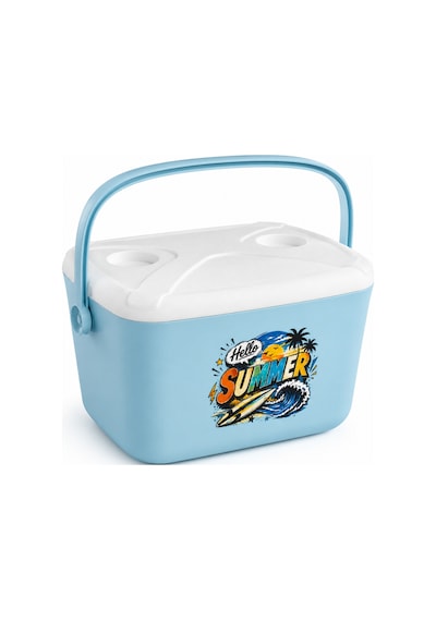 20 Lt Buzzy Retro Buzluk Termos 1179 Cooler Box -401 Açık Mavi