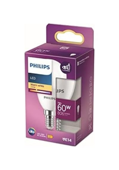 Led 60w P48 E14 Sarı Işık Dim Edilmez Ampul Tekli Paket