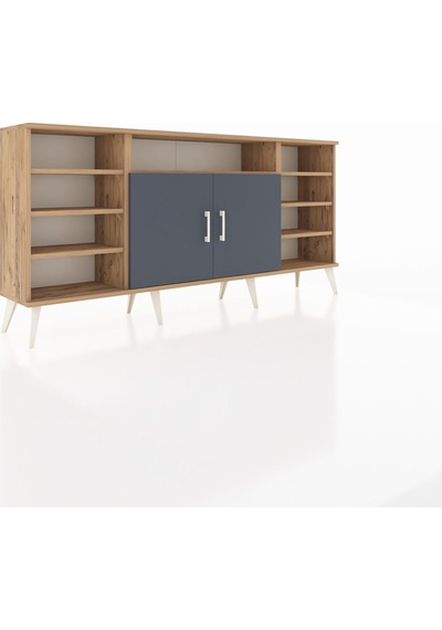 Arges Konsol 8 Raflı 2 Kapaklı 176x30x83 Çam-antrasit/çam Antrasit/çam Arges Konsol 8 Raflı 2 Kapaklı 176x30x83 Çam-antrasit/çam Antrasit/çam