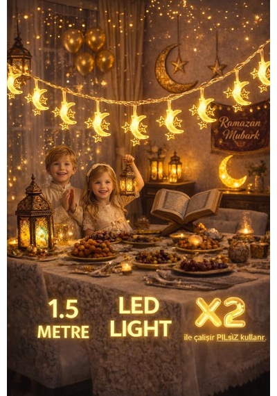 Pilli Led Işık, Şerit Led 1,5 Metre Sarı Işıklar Peri Işıkları Aydınlatmalı Şerit Led Led Işık Şerit Led Işık 3 Yıldız 1 Ay .