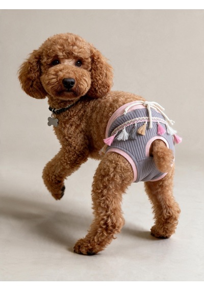 Mini Tassel Lilly Dişi Köpek Regl Külotu Köpek Donu Köpek İç Çamaşırı Pet Kıyafet Küçük Irklar İçin