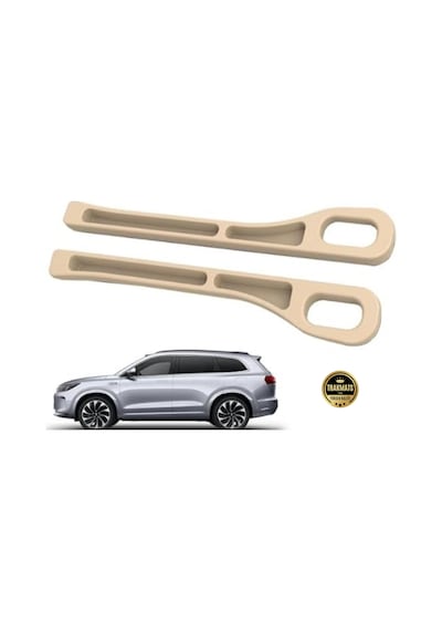 Hyundai İ30 2011-2012-2013-2014-2015-2016-2017 Araba Koltuk Arası Boşluk,doldurucu Organizer, İki Adet Bej Araç İçi,düzenleyici