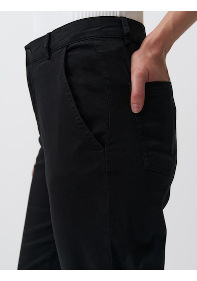 Jimmy Key Siyah Normal Paça Cepli Gabardin Pantolon 24spapav2900 Siyah