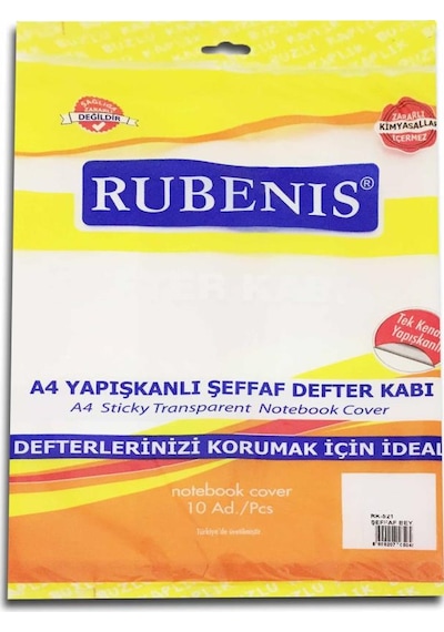 Rubenıs A4 Yap.Şeffaf Defter Kabı Iı