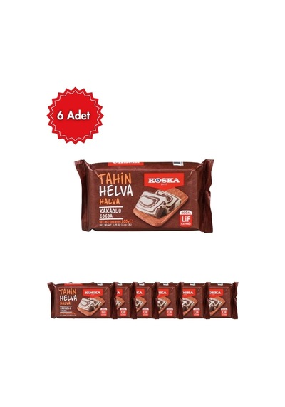 Koska Kakaolu Helva 500 G X6 Adet Tatlı Ve İkramlık