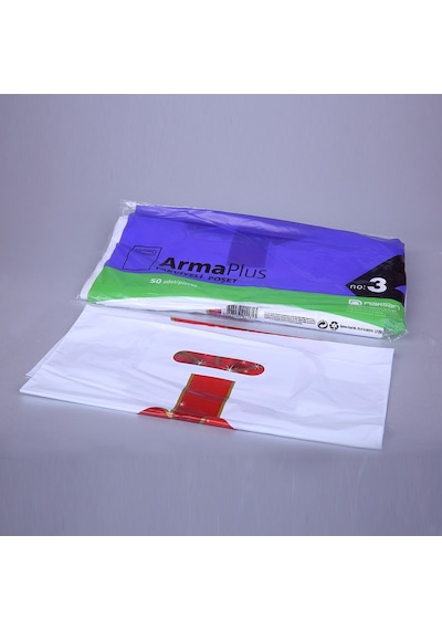 Takviyeli Renkli Poşet 2 Numara - 26X38 Cm