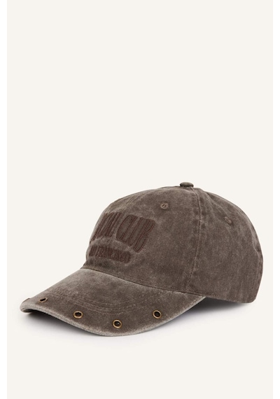 Defacto Kadın Yıkamalı Jean Cap Kahverengi Şapka H6749ax26wnbn66 Kahve-bn66