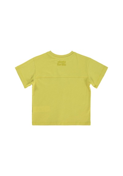 Civil Boys Basic Flamlı 2-5 Yaş Tişört - Sarı Limon Sarısı