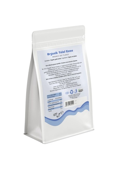 Ots Organik Yulaf Ezmesi 400 gr (Organik Sertifikalı, Pestisit Analizli)