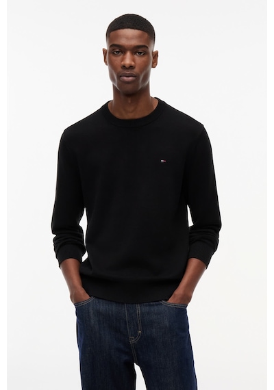 Tommy Hilfiger Tjm Slım Ess Lıght Sweater Ext Erkek Siyah Kazak - Dm0dm22853