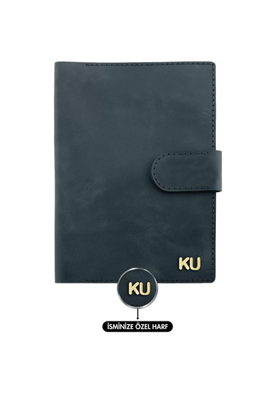 A5 Defter Ve Ajanda Kılıfı - %100 Rainbow Deri - Ko10001 - Lacivert Lacivert