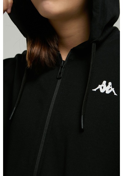 Kappa Kız Çocuk Siyah Sweatshirt Siyah