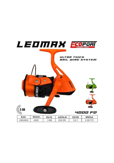 Ecoport Leomax 4000 Olta Makinası 3 Bb Yeşil