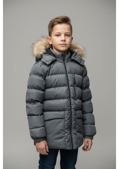 Benitto Kids Erkek Çocuk Şişme Mont 51334 Antrasit