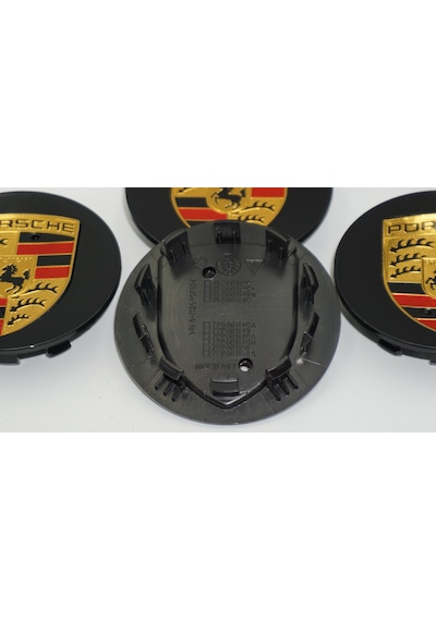 Dk Tuning Porsche Siyah Jant Göbeği Kapak Seti 76mm