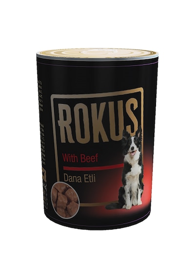 Rokus - 624 - Dana Etlı Köpek Konservesı 410 Gr X - Muratech - 6 Adet