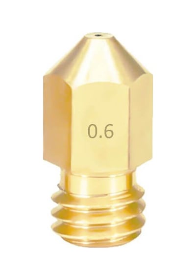 Koodmax 3 Adet 3d Yazıcı Printer Mk8 Extruder 1.75mm / 0.6mm Baskı Kafası Pirinç Nozzle