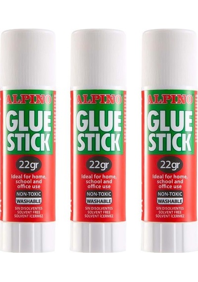 Alpino Stick Yapıştırıcı 22 Gram 3 Adet
