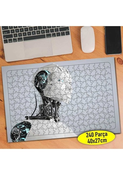 Yapay Zeka Robotlar Teknoloji 240 Parça Puzzle Yapboz-45408385