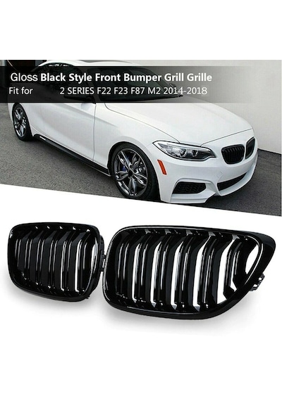 Bmw 2 Serisi F22-F23 Ön Panjur Böbrek M2 Model Oem Çift Tırnak