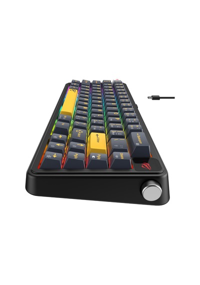 Havit Gamenote Kb932l Pro-tur Rgb Mekanik Oyuncu Klavyesi, Üç Modlu Bağlantı, Bt5.3, 2.4ghz, Kablolu