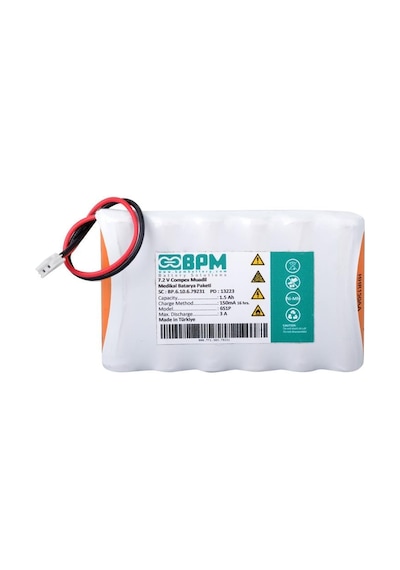 Bpm Is105004 7.2 Volt 1500 Mah Ni-mh Compex Muadil Medikal Batarya Paketi