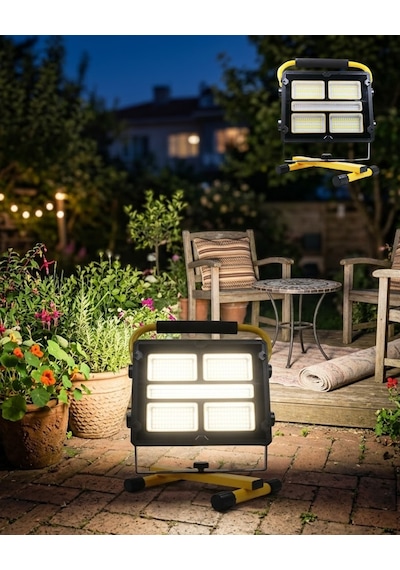 Solar Enerjili Led Kamp Feneri 4 Modlu Ayarlanabilir Açılı Güçlü Aydınlatma Siyah