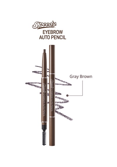 Peripera Speedy Eyebrow Auto Pencil 02 Gray Brown