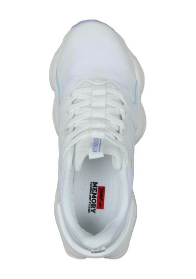Jump 29907 Phlon Hafif Taban Bağcıklı Kadın Spor Ayakkabı Beyaz Beyaz