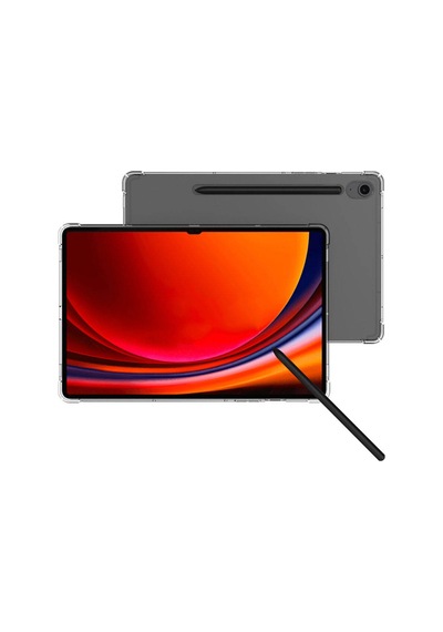 Samsung Galaxy Uyumlu Tab S10 Fe Nitro Anti Shock Darbe Emici Köşe Korumalı Şeffaf Silikon Kapak Arka Kapak