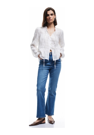 Koton Yüksek Bel Dar Kalıp Düğmeli Cepli İspanyol Paça Crop Jean Pantolon - Flare Jeans Orta İndigo 6wal40038md Indigo Koton Yüksek Bel Dar Kalıp Düğmeli Cepli İspanyol Paça Crop Jean Pantolon - Flare Jeans Orta İndigo 6wal40038md Indigo