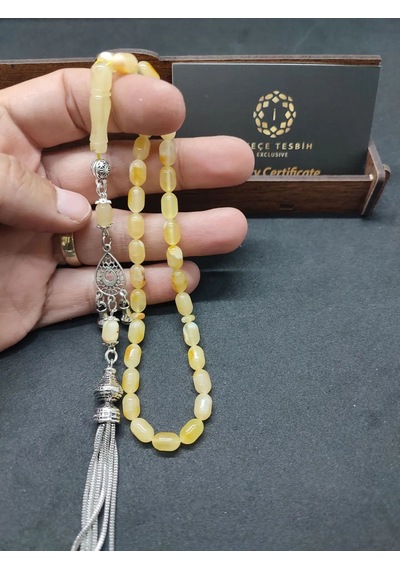 Ahşap Kutulu 6.75 Gr. Gümüş Püsküllü Toprak Fosi Lli 9 Gr. Rus Açık Gri 64448002