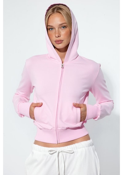 Hiccup Busem Pamuklu Esnek Hırka Allık Pembe