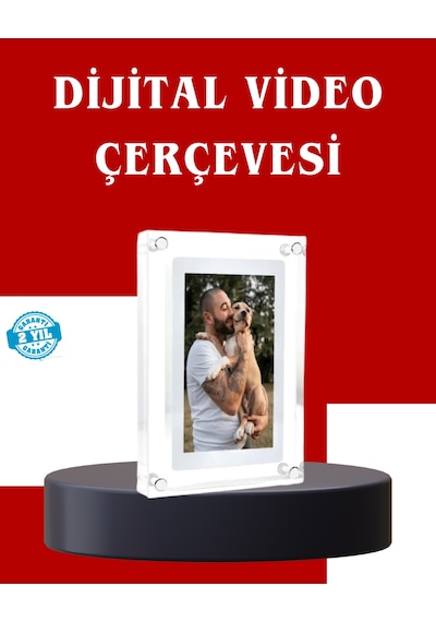 Çift Stereo Hoparlörlü 7 İnç Dijital Fotoğraf Çerçevesi Zengin Ses Deneyimi