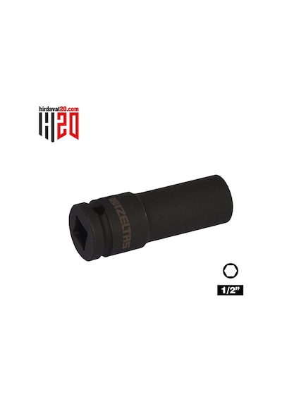 İzeltaş 1/2" 22mm Altı Köşe Havalı Derin Lokma Anh.-1108067022