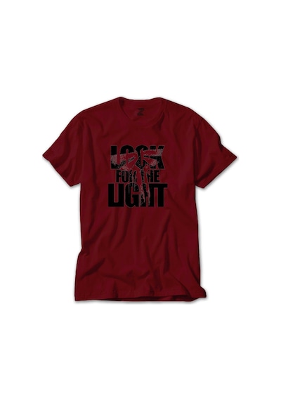 The Last of Us Look for The Light Text Kırmızı Tişört