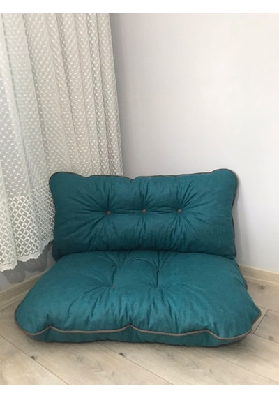 Lavinia Petek Önü Sıttlı Ikili Takım Minderler Petrol Mavisi