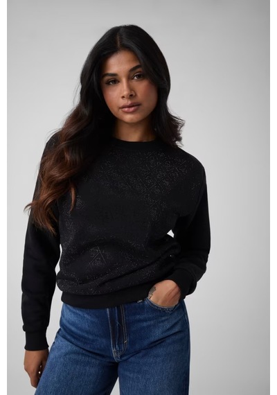 Guess Crysta Kadın Sweatshirt W6bq14k6060 Siyah