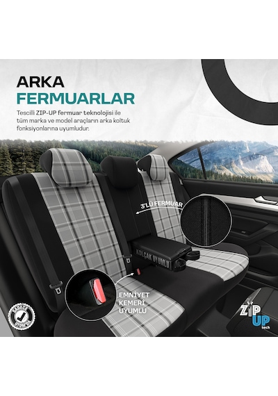 Otom Gti Sports Design Ekstra Destekli Oto Koltuk Kılıfı 553166328
